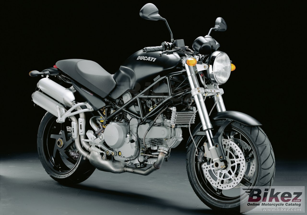 Big Ducati monster sr2 dark picture and wallpaper from Bikez.com